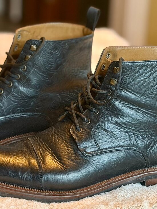 TAFT • Rome Boot in Black Floral main image 4